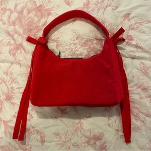 Baggu X Sandy Liang mini bow bag in red limited edition
